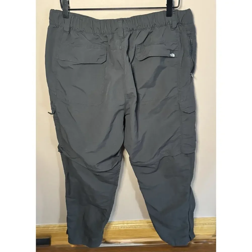 The North Face Mens Gray Convertible Hiking Pants / Shorts Outdoor Hiking XL